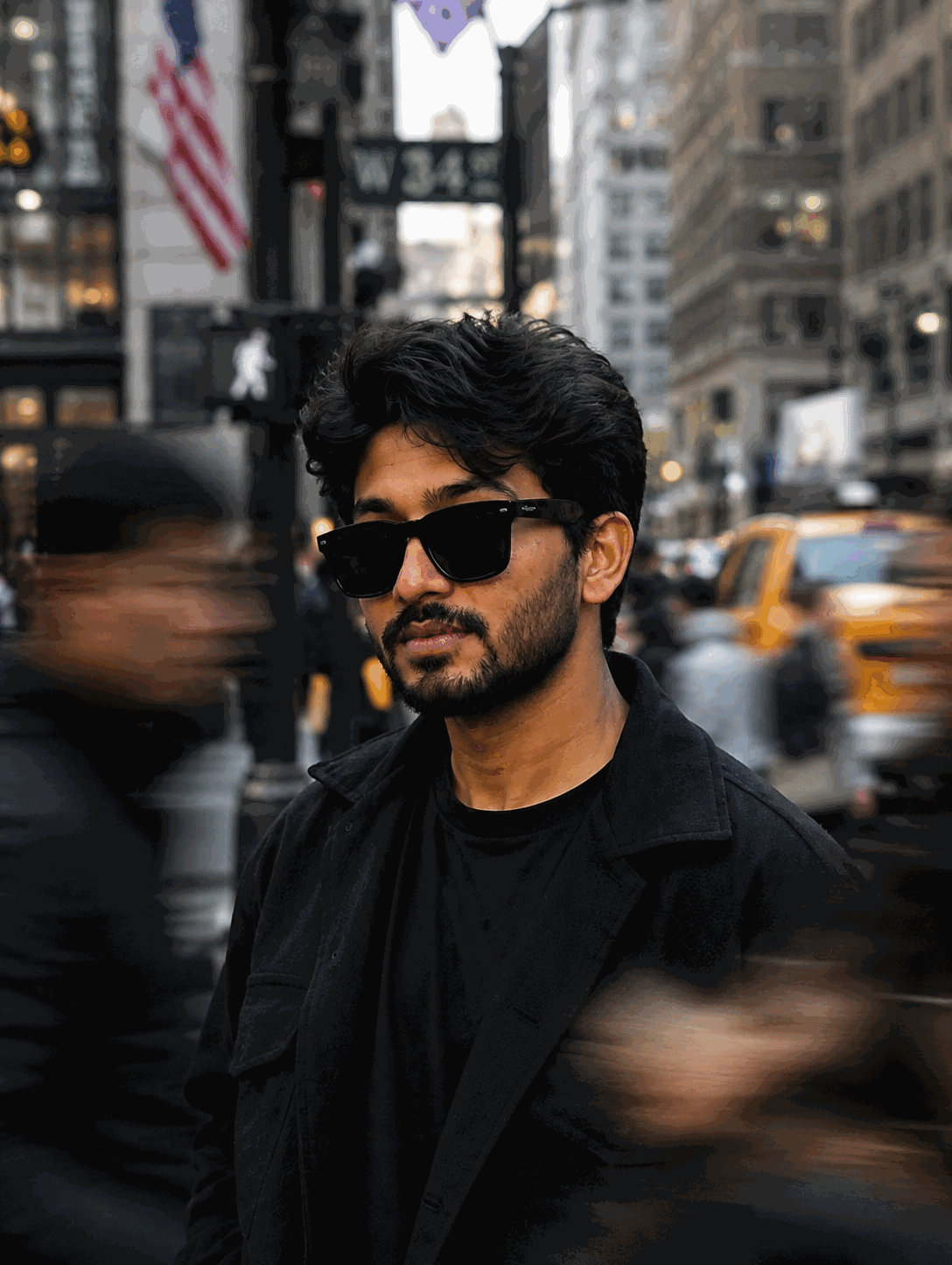 200mm New York Street Portrait AI Image Prompt for ChatGPT and Gemini — AI image prompt preview