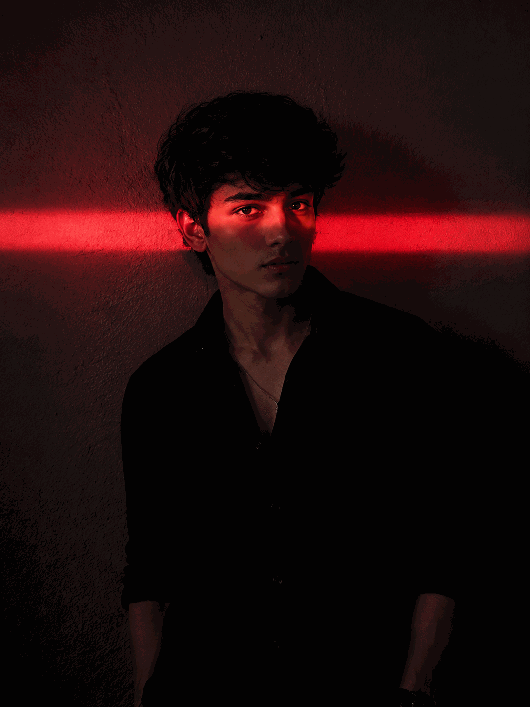 Viral Red Laser Eyes Cinematic Portrait AI Prompt for Google Gemini — AI image prompt preview